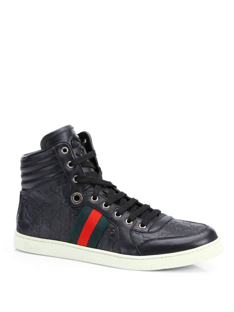 man sneakers gucci photos|gucci sneakers black high top.